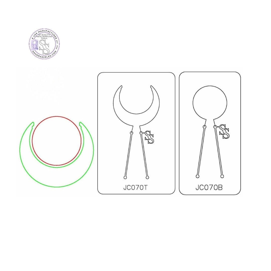 PANCAKE DIE JC070 2 PIECE NECKLACE